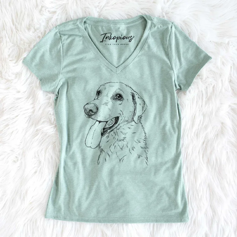 Bare Purl the British Lab - Women's V-neck Shirt -- Basic T-Shirt Crew Neck Short Sleeve Bare Purl the British Lab - Women's V-neck Shirt -- Basic T-Shirt Crew Neck Short Sleeve