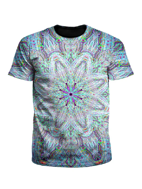 Spunion Electric Rainbow Mandala Unisex T-Shirt-- Chenille Brocade Lace