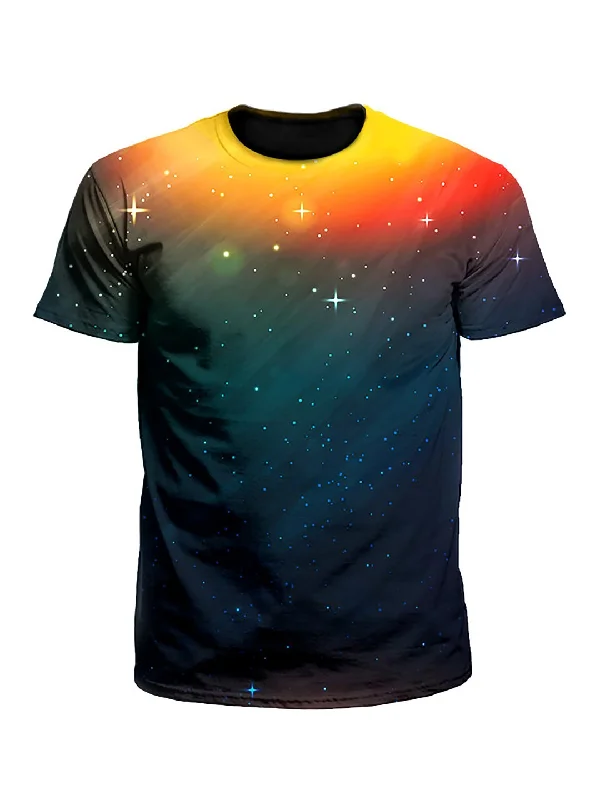 Setting Night Sunset Galaxy Unisex T-Shirt-- V-Neck T-Shirt Long Sleeve Cotton