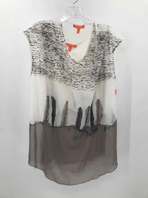 Pre-Owned Pippa Blair White Size Large Blouse Soft Pastel Blouse