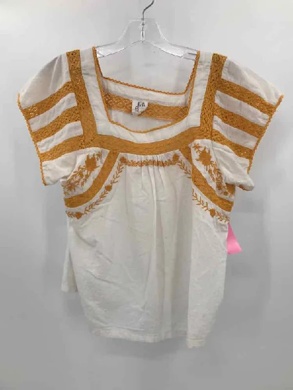 Pre-Owned dRA Yellow Size Small Blouse Flowy Bohemian Blouse