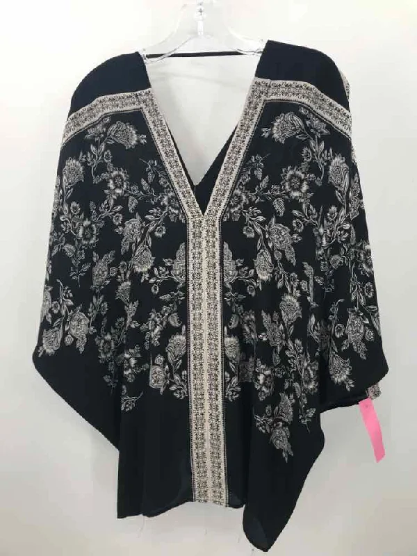 Pre-Owned Rose + Olive Black Size XL Blouse Double-Layered Blouse