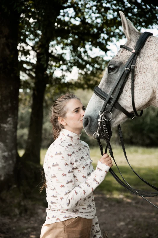 Ginger & Jardine X Glaze & Gordon Ruth Buchanan Collection 'The Hunt Jump' Cosy Stock Shirt-- Boxy Fit Fitted Loose Ginger & Jardine X Glaze & Gordon Ruth Buchanan Collection 'The Hunt Jump' Cosy Stock Shirt-- Boxy Fit Fitted Loose