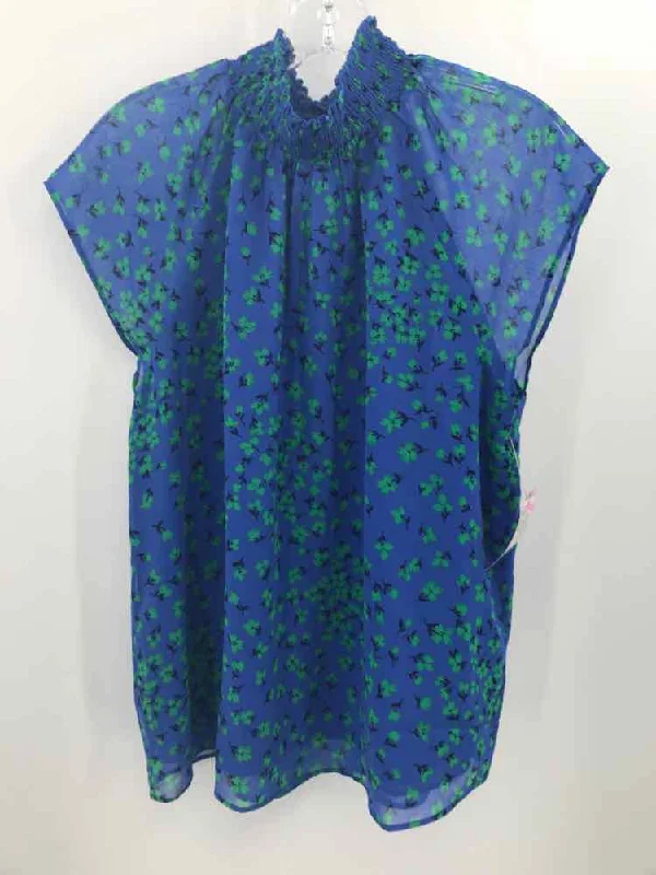 Pre-Owned Ann Taylor Blue Size Small Blouse Double-Layered Blouse