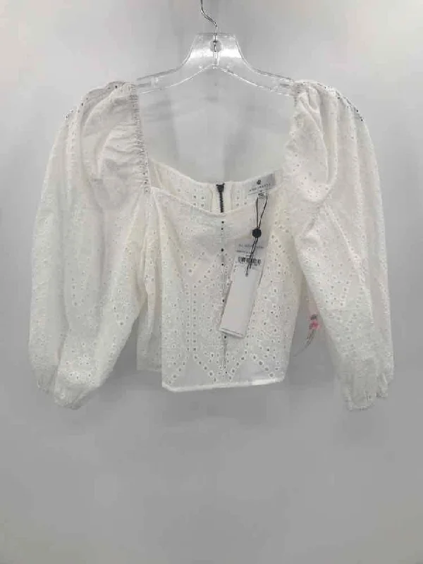 Pre-Owned Socialite Ivory Size Small Blouse Modern Oversized Blouse
