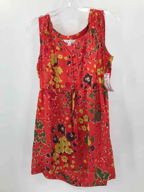 Pre-Owned Cabi Orange Size Medium Blouse Delicate Bow Blouse