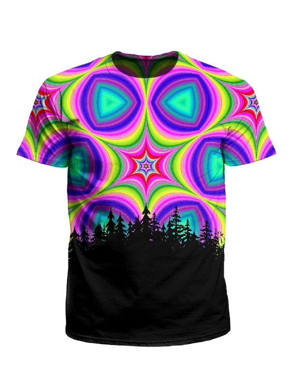 Star Mandala Treeline T-Shirt-- Machine Wash Dry Clean Hand Wash