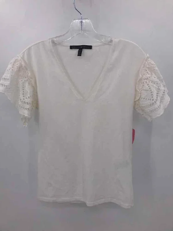 Pre-Owned WHBM Ivory Size XXS Blouse Satin Long Blouse