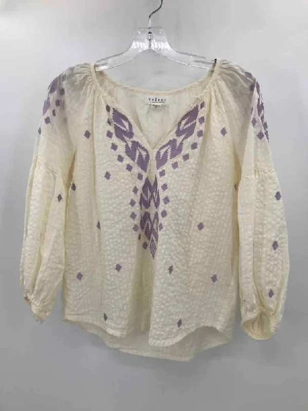 Pre-Owned Velvet Ivory Size Small Blouse Drape Neck Blouse
