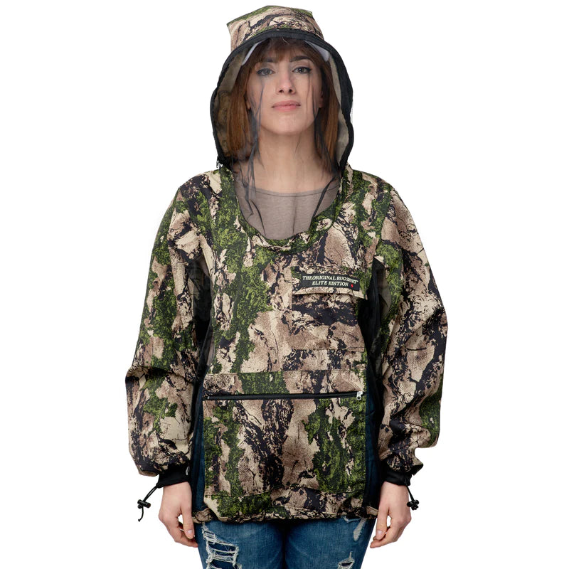 The Elite Edition Bug Shirt - Camo-- Boxy Fit Fitted Loose