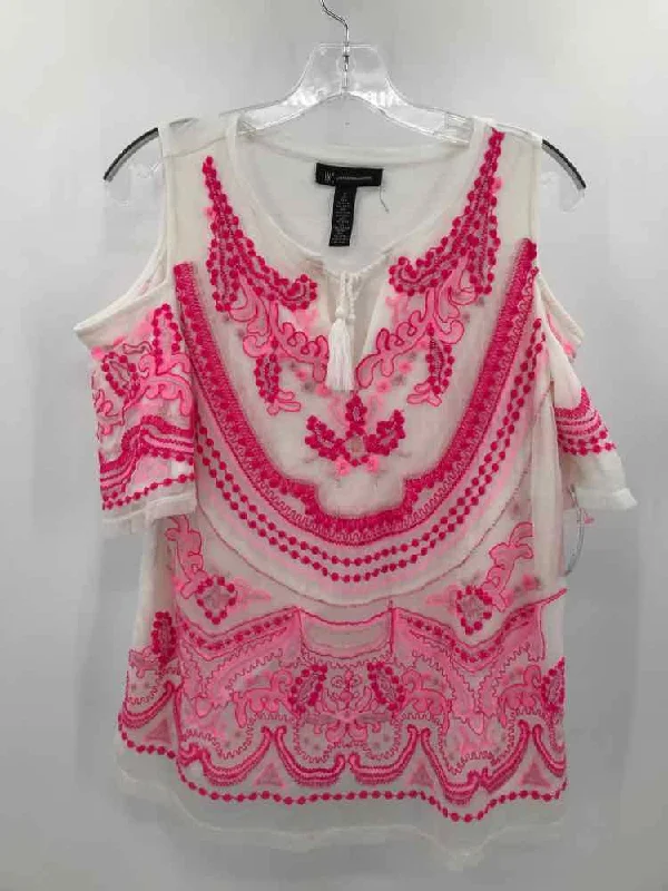 Pre-Owned INC Pink Size Small Blouse Drape Neck Blouse