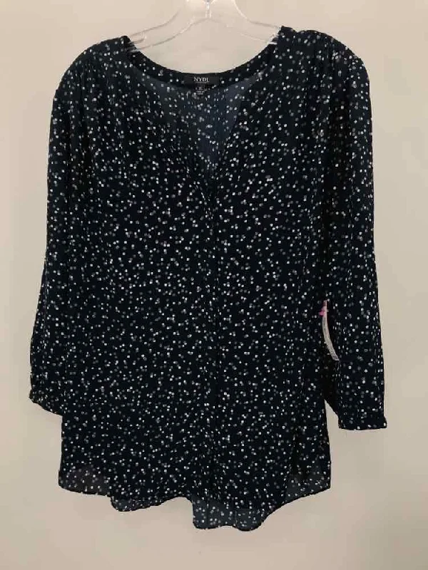 Pre-Owned NYDJ Blue Size XL Blouse Soft Knit Blouse