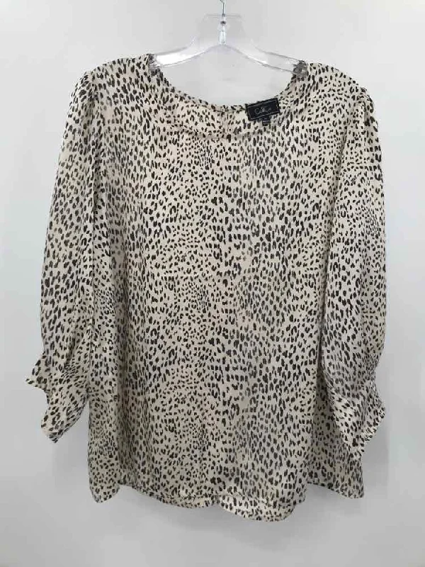 Pre-Owned Cotilco Ivory Size XL Blouse Cotton Casual Blouse