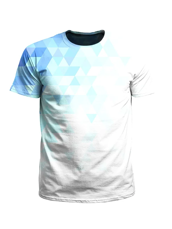 Polygon Psychedelic T-Shirt-- Asymmetrical Pockets Print