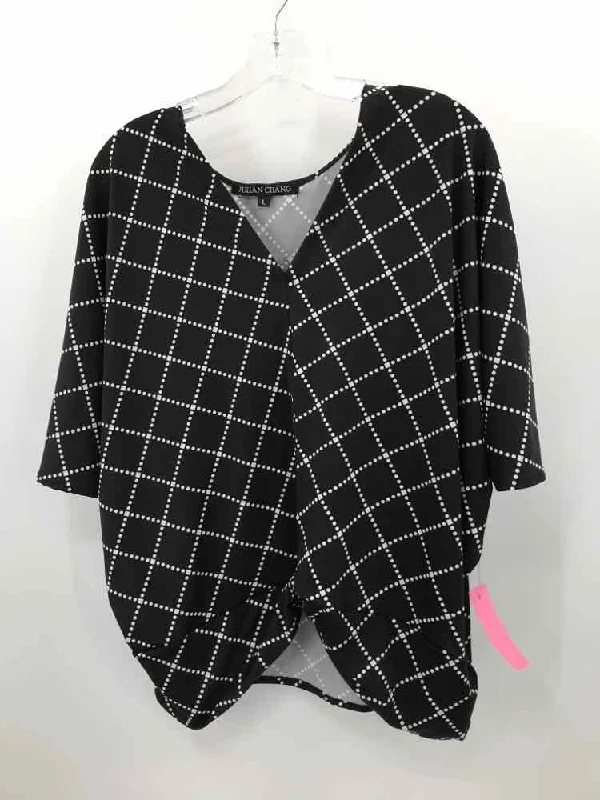 Pre-Owned Julian Chang Black Size Large Blouse Soft Modal Blouse