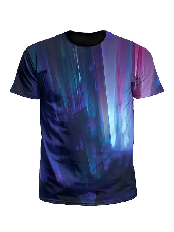 Northern Lights Galaxy Unisex T-Shirt-- Anti-Shrink Durable Soft