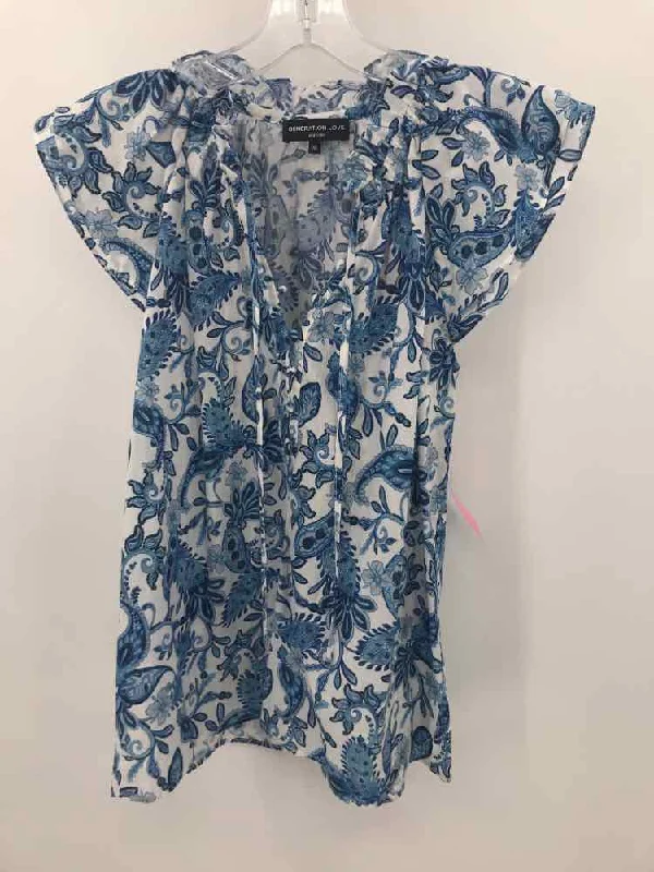Pre-Owned Generation Love Blue Size XS Blouse Delicate Pleat Blouse