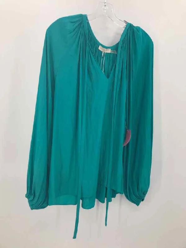 Pre-Owned Ramy Brook Green Size Medium Blouse Soft Pastel Blouse