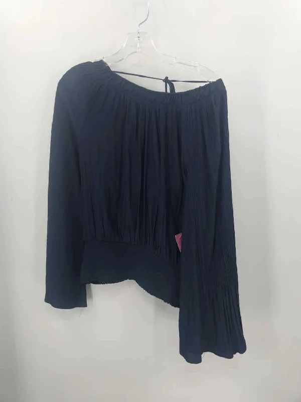 Pre-Owned Ramy Brook Blue Size Large Blouse Modern Work Blouse