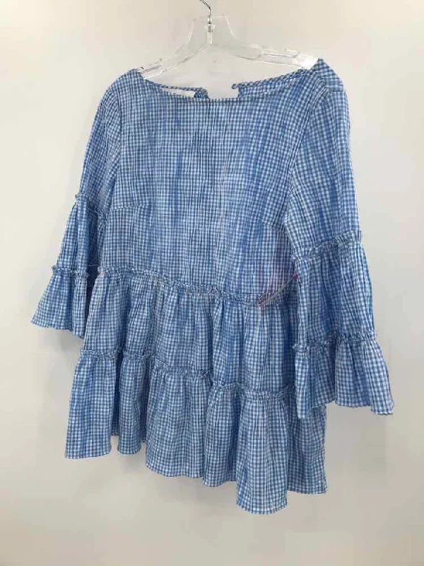 Pre-Owned Sara Campbell Blue Size Small Blouse High Neck Blouse