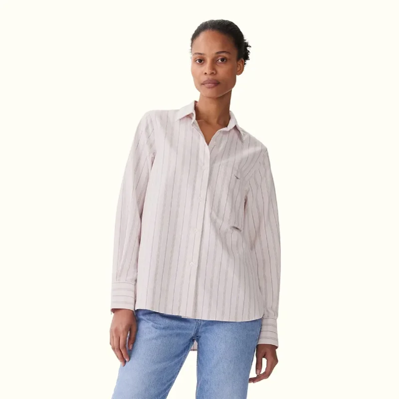 Crispin Straight Shirt Womens-- Mesh Blend Leather Blend Suede Blend