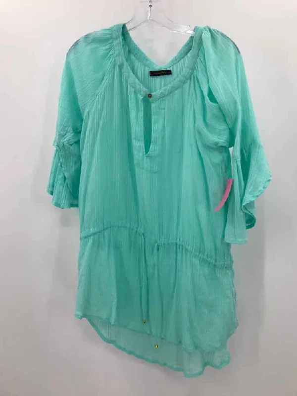 Pre-Owned Vix Hermanny Blue Size Small Blouse Double Button Blouse