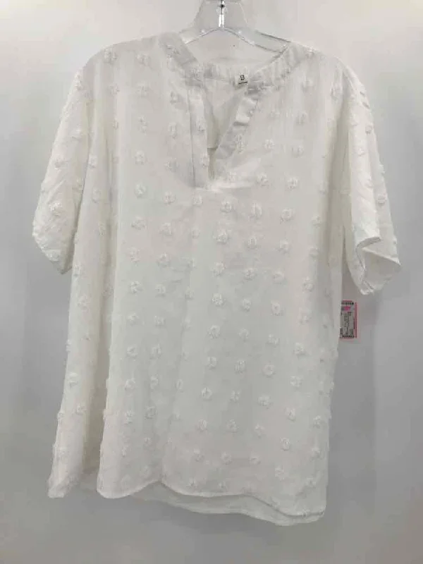 Pre-Owned B White Size XXL Blouse Soft Modal Blouse
