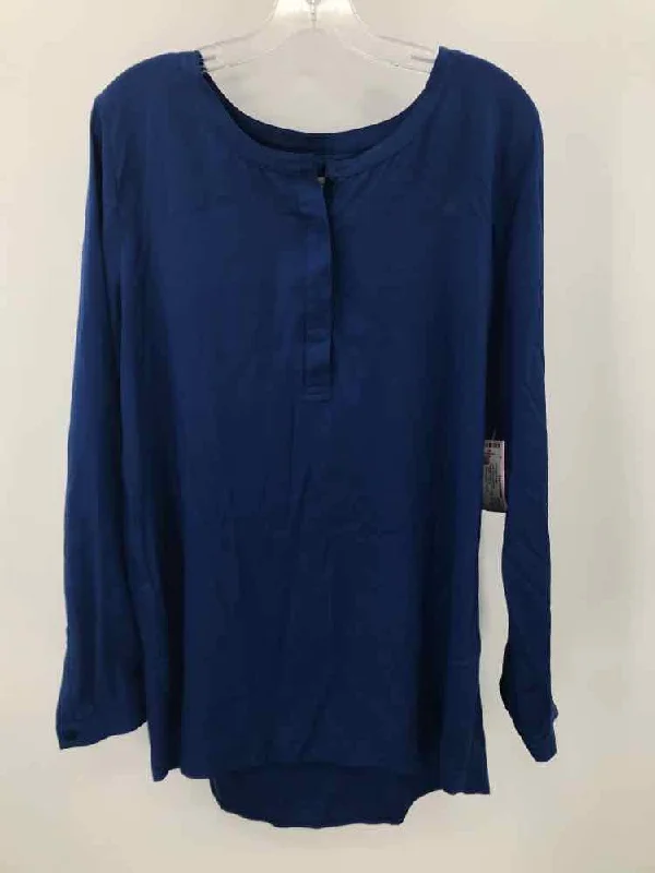 Pre-Owned Classiques Entier Black Size XL Long Sleeve Blouse Gathered Detail Blouse