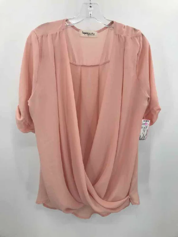 Pre-Owned Impressions Pink Size Large Blouse Pastel Color Blouse