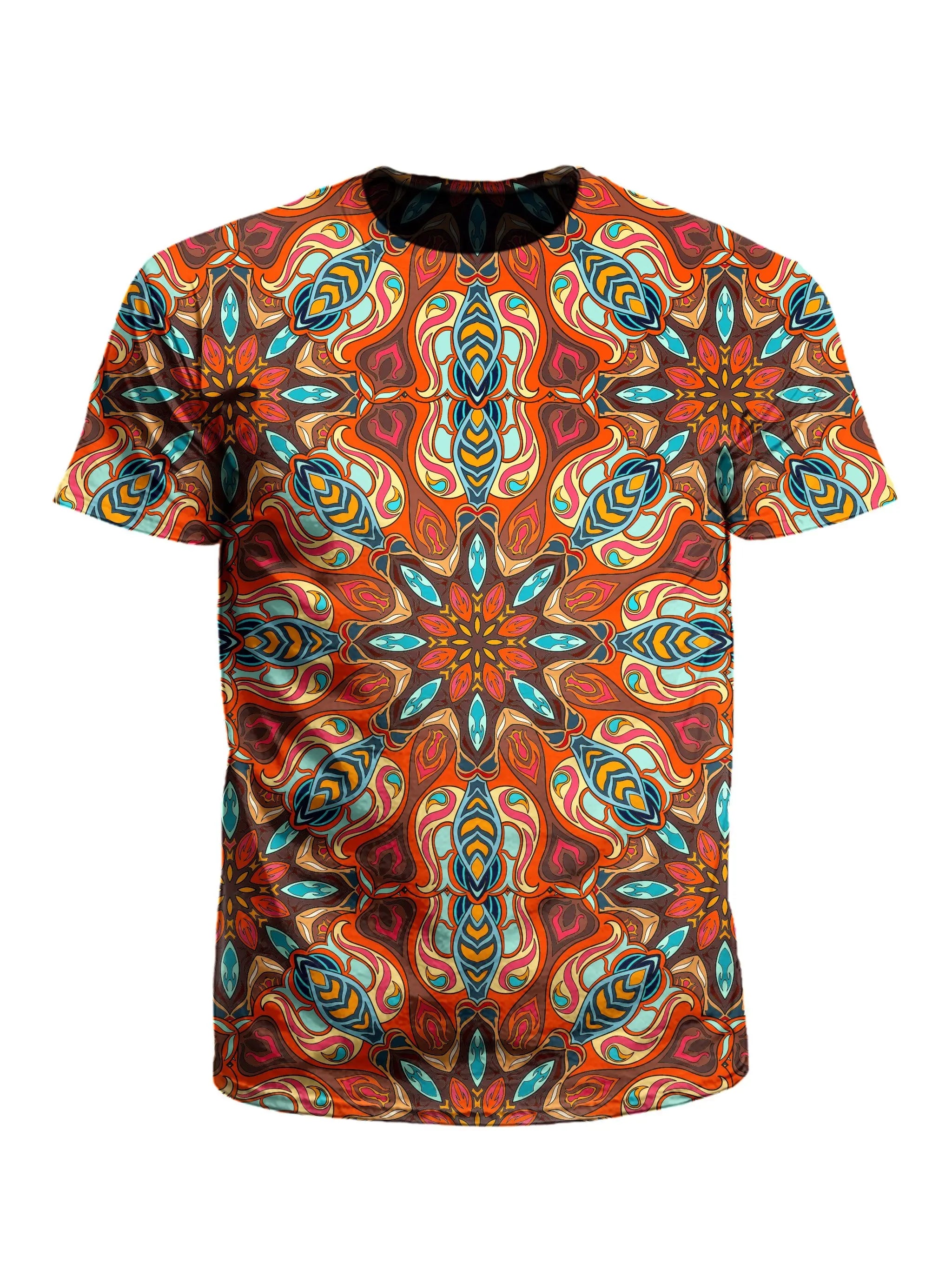 Orange Dream Mandala T-Shirt-- Modern Contemporary Chic
