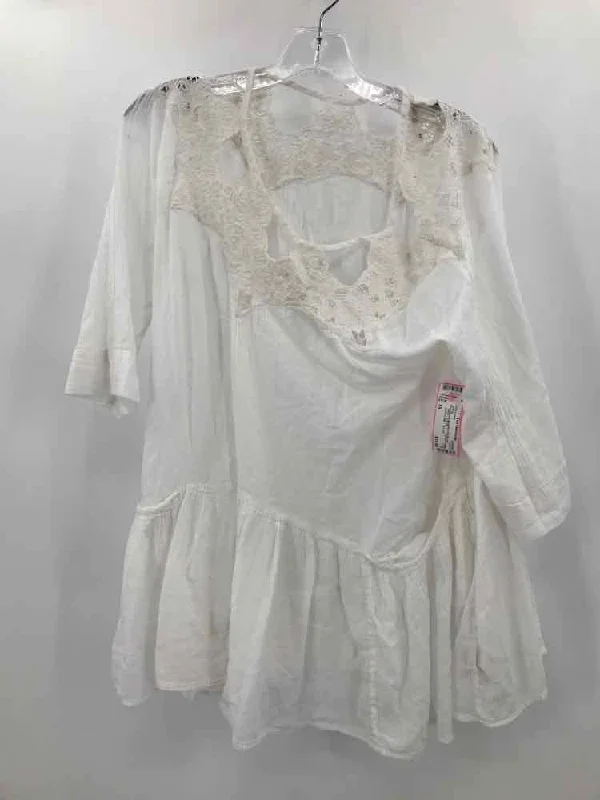 Pre-Owned Free People Ivory Size XS Blouse Balloon Sleeve Blouse