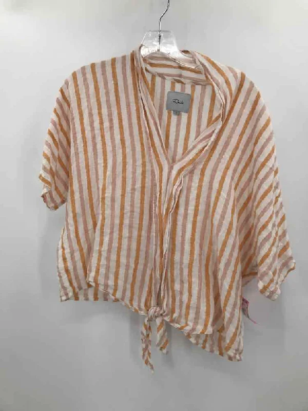 Pre-Owned Rails White Size Large Blouse Satin Long Blouse