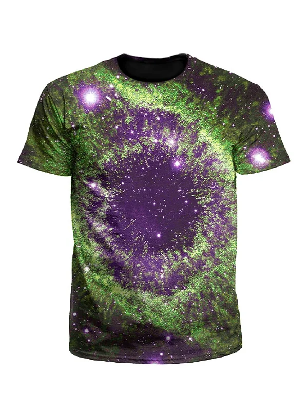 Slime Nebula Vortex Galaxy Unisex T-Shirt-- Seamless Knitted Crochet
