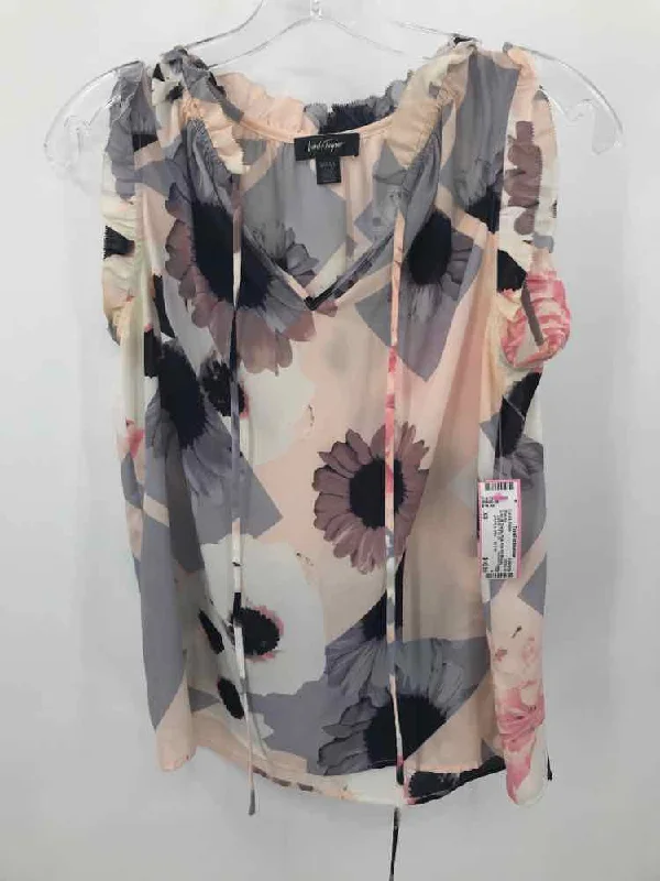 Pre-Owned Lord & Taylor Pink Size XS Blouse Lightweight Tunic Blouse