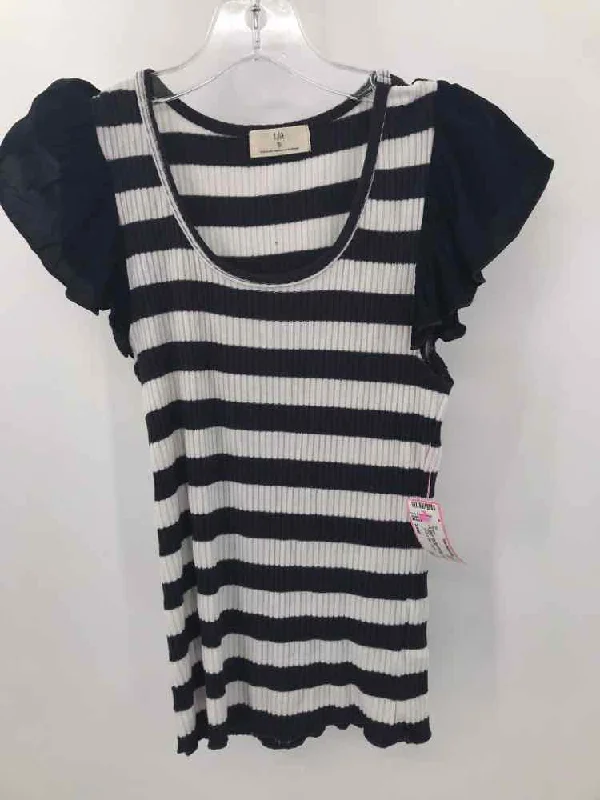Pre-Owned t.la Black Size Small Blouse Short Sleeve Blouse