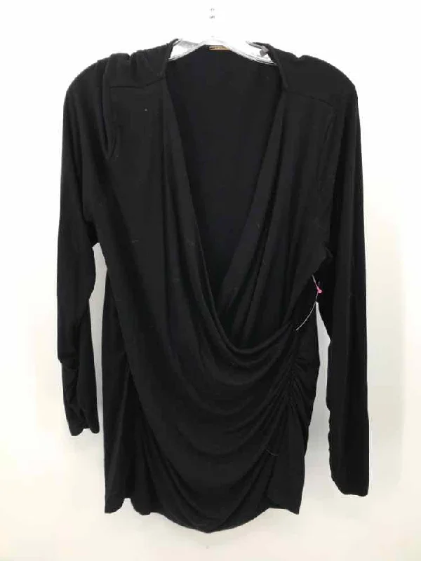 Pre-Owned Elie Tahari Black Size XL Blouse Pastel Color Blouse