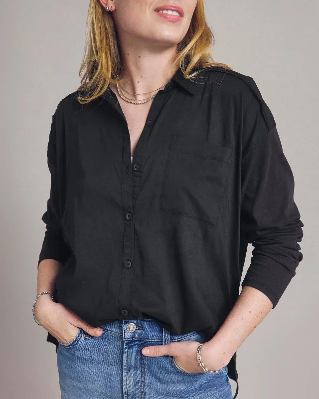 Paige Shirt-- Satin Fabric Silk Fabric Chiffon Fabric