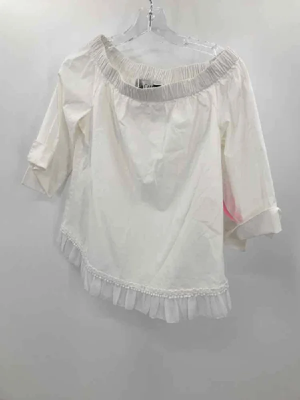 Pre-Owned Sara Campbell Ivory Size Small Blouse Semi-Sheer Blouse