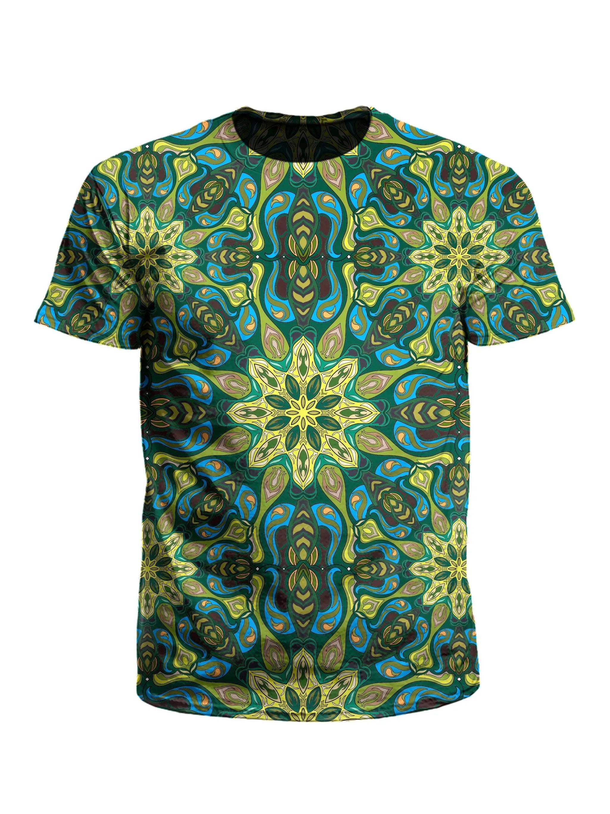 Lilypads Mandala T-Shirt-- Cashmere Blend Cotton Blend Poly Blend
