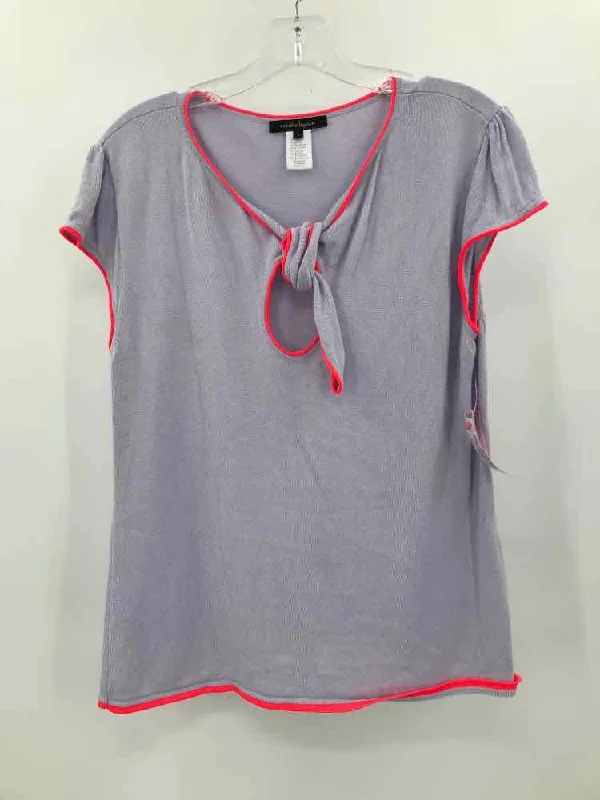 Pre-Owned Nanette Lepore Purple Size Large Blouse Pastel Color Blouse