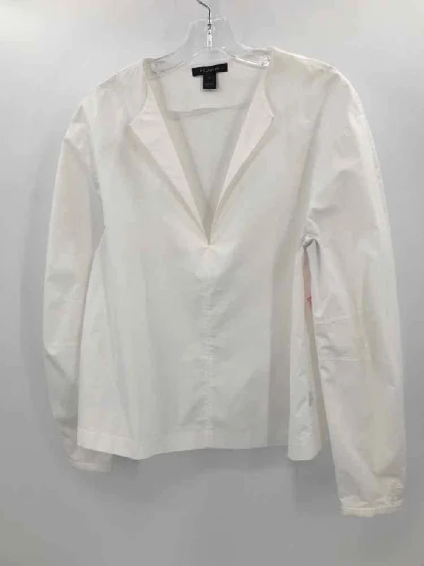 Pre-Owned St John Ivory Size Small Blouse Classic Minimalist Blouse