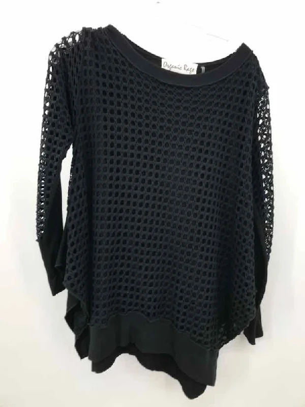 Pre-Owned Organic Rags Black Size XL Long Sleeve Blouse Loose Oversized Blouse