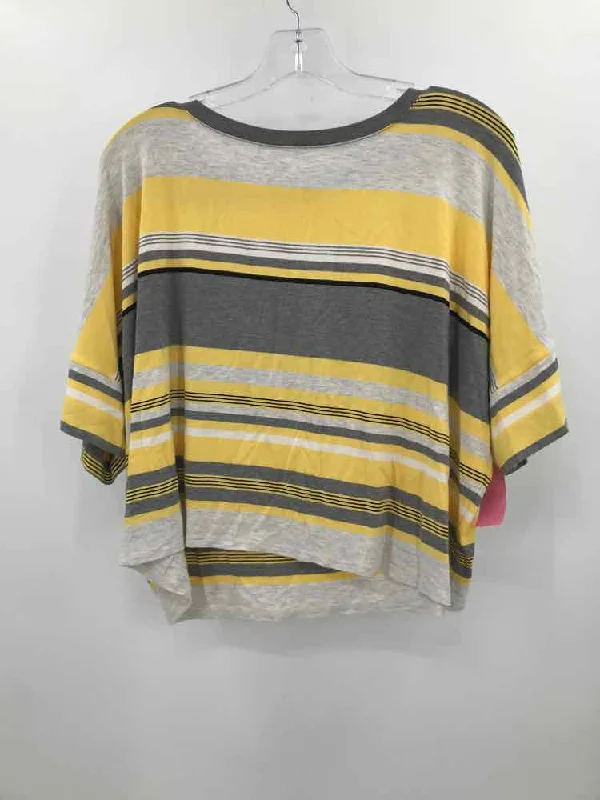 Pre-Owned Elliott Lauren Yellow Size Medium Blouse Drape Neck Blouse
