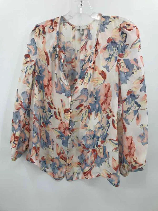 Pre-Owned Joie Ivory Size XS Long Sleeve Blouse Chic Off-Shoulder Blouse