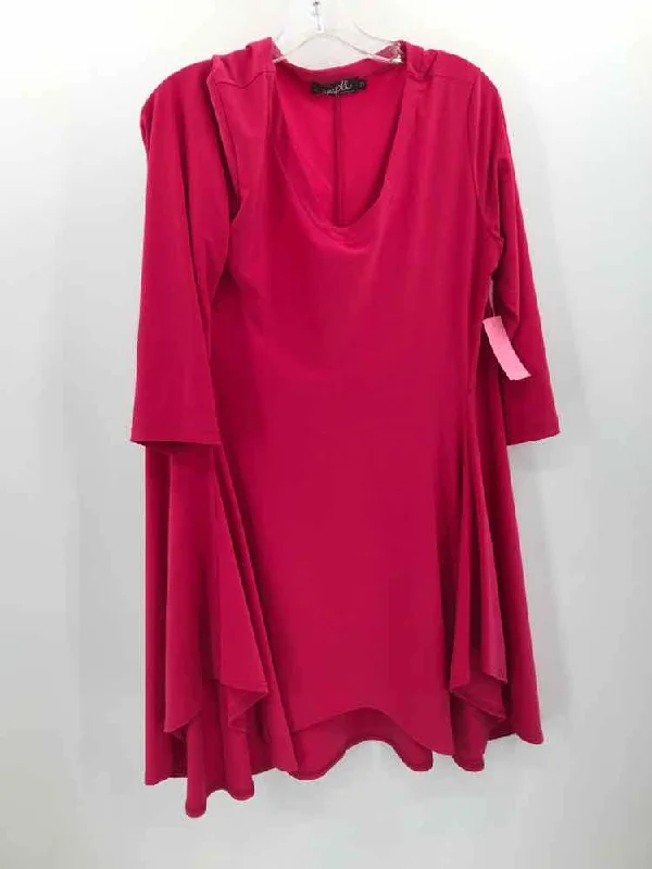 Pre-Owned Sympli Pink Size 12 Tunic Blouse Asymmetric Hem Blouse