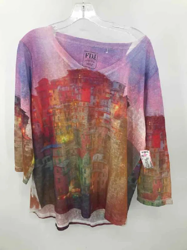 Pre-Owned FDJ Purple Size XL Blouse Modern Work Blouse