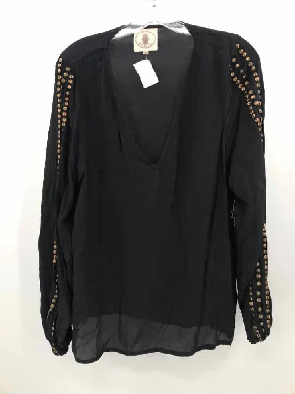 Pre-Owned Muche Et Muchette Black Size One Size Long Sleeve Blouse Modern Work Blouse