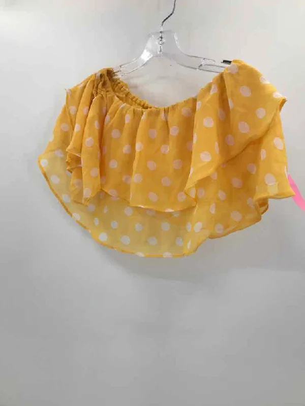 Pre-Owned Maverick Collection Yellow Size Medium Blouse Everyday Stylish Blouse