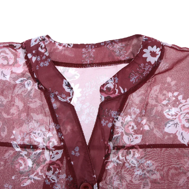 Maxbell Plus Size Women V Neck Long Sleeve Shirts Tops Formal Blouse 4XL Red Business Casual Blouse Maxbell Plus Size Women V Neck Long Sleeve Shirts Tops Formal Blouse 4XL Red Business Casual Blouse