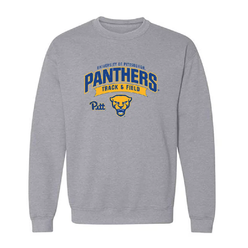 Pittsburgh - NCAA Women's Track & Field : Hailey Kravetz - Classic Fashion Shersey Crewneck Sweatshirt Hoodie with Hem Elastic Stretchable Comfortable Pittsburgh - NCAA Women's Track & Field : Hailey Kravetz - Classic Fashion Shersey Crewneck Sweatshirt Hoodie with Hem Elastic Stretchable Comfortable